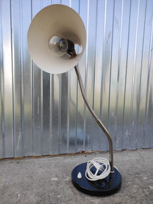 Stara lampa lampka biurkowa biurowa vintage retro art deco PRL DDR