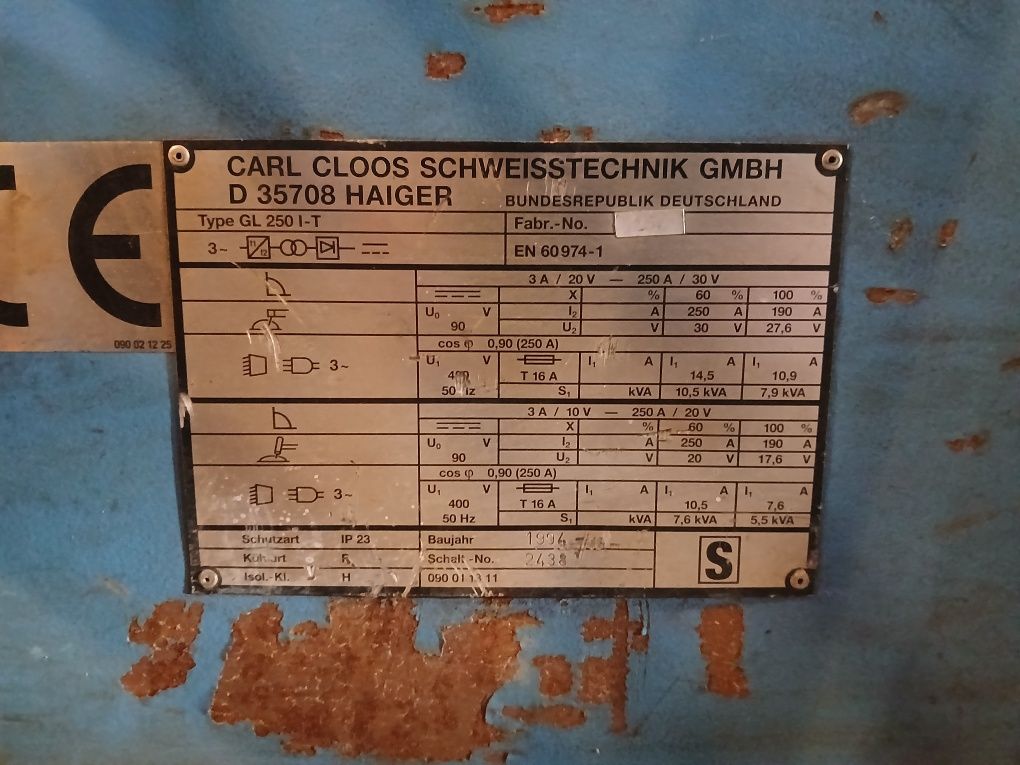 Spawarka TIG MMA Cloos GL 250 DC