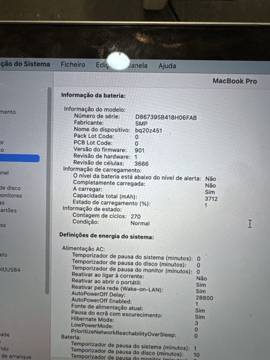 MacBook Pro – Excelente Estado – 128GB SSD – 270 Ciclos