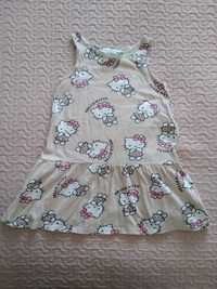 Sukienka z Hello Kitty dla dziewczynki, marki H&M, rozmiar 110/116