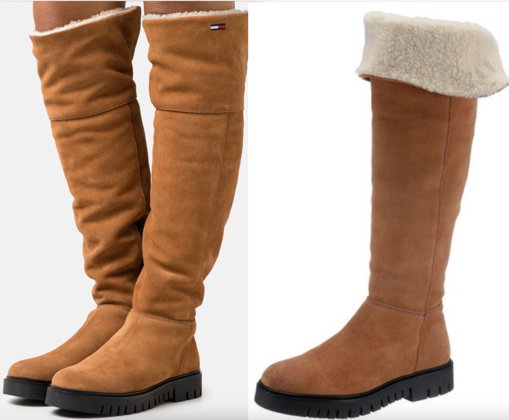 Tommy Jeans Muszkieterki Warmlined Long Boot EN0EN01994 Brązowy