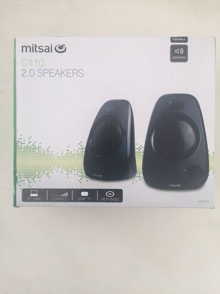 Colunas de som 6W RMS