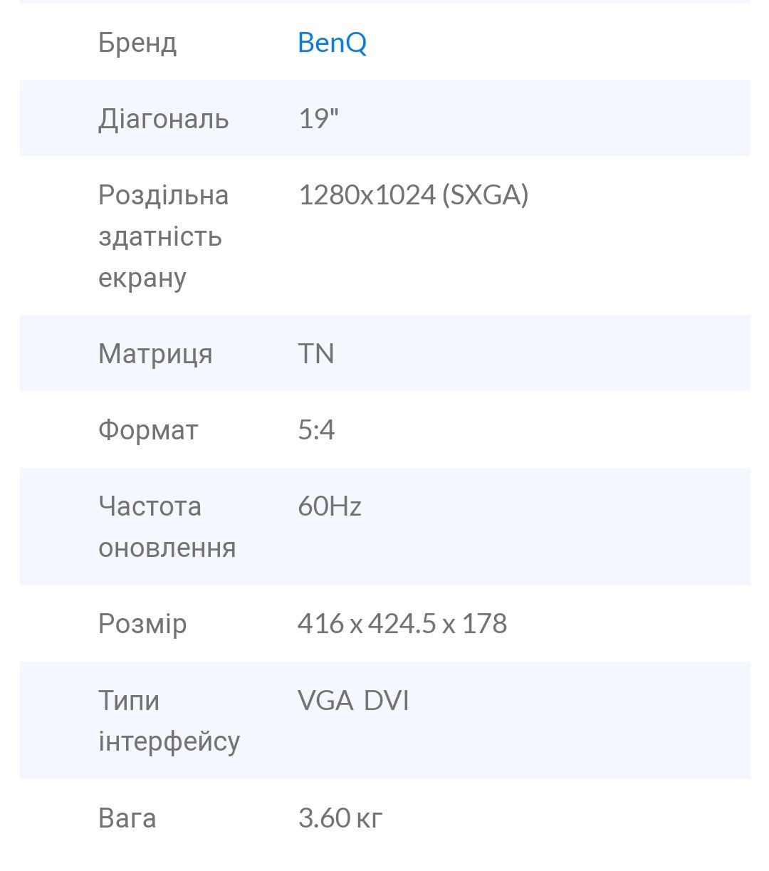 Монітор 19" BenQ e900t