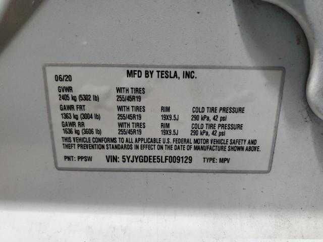 Електромобіль Tesla Model Y 2020 року з США