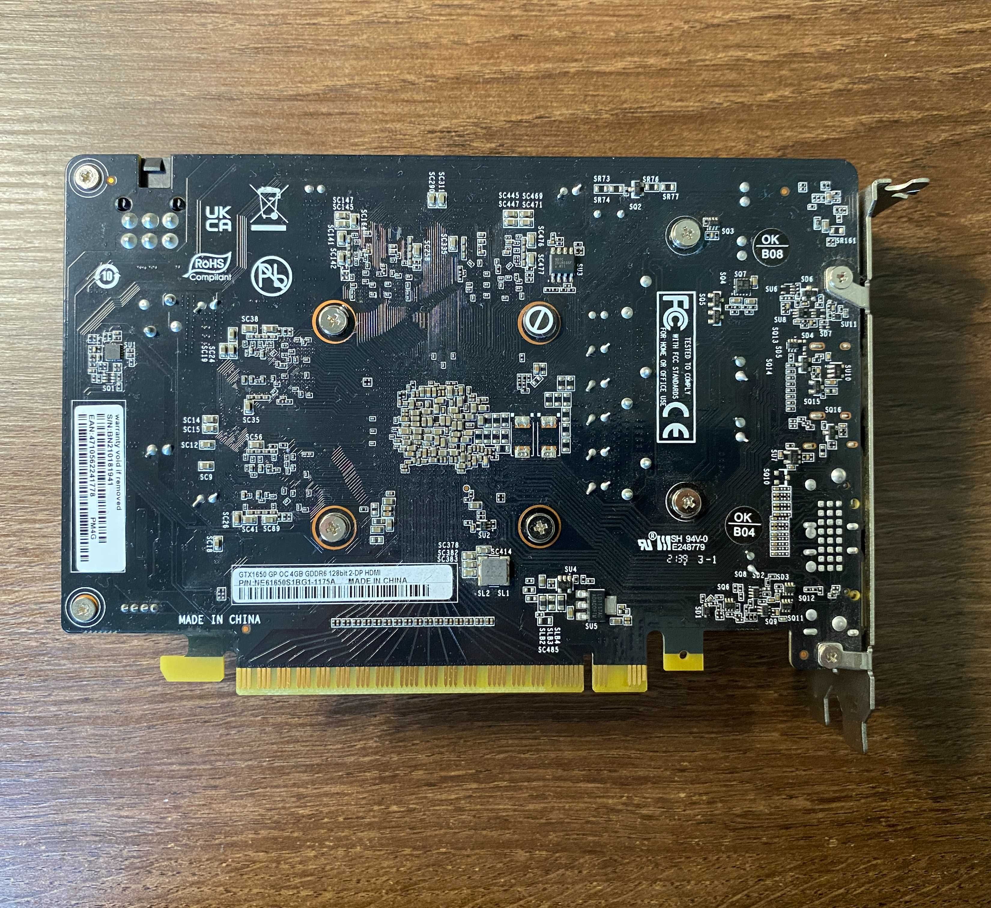 Відеокарта Palit PCI-Ex GeForce GTX 1650 GamingPro OC 4GB GDDR6