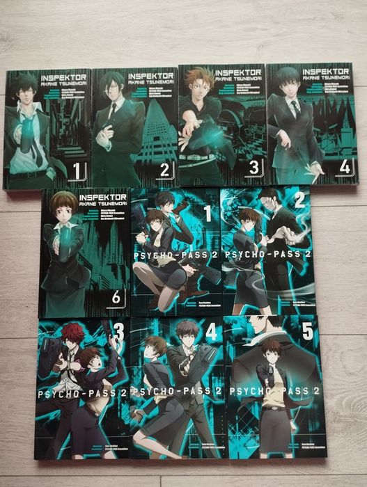 Inspektor Akane Tsunemori tomy 1-4,6 + Psycho Pass 2 tomy 1-5