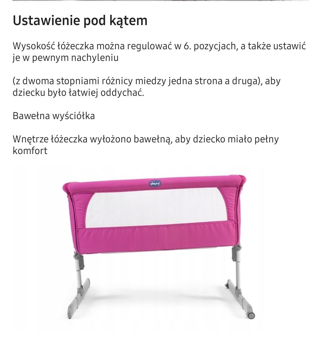 Łóżeczko dostawne NEXT2 ME - CHICCO