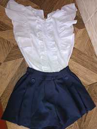Блузка та юбка шорти для дівчинки