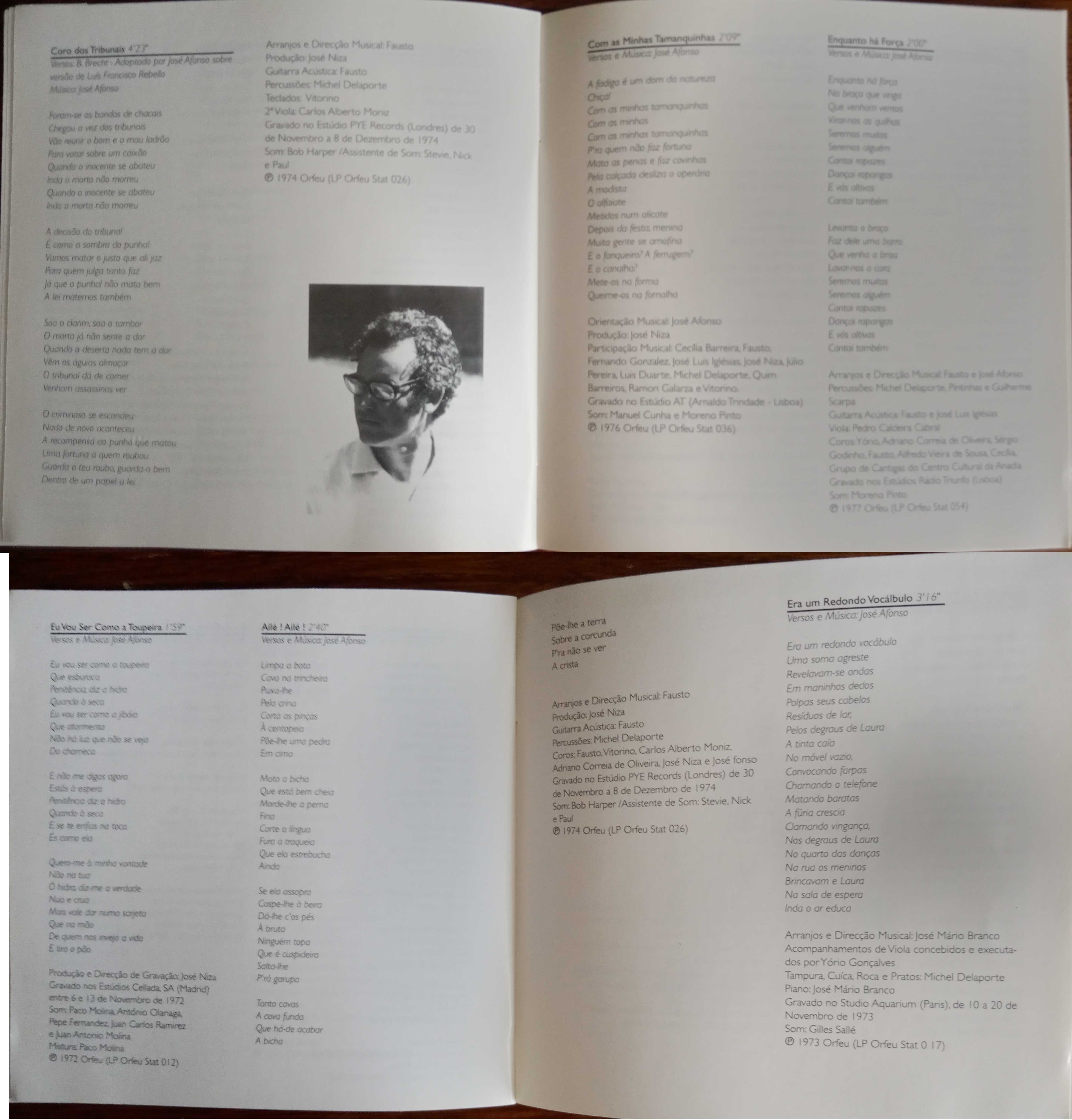 José Afonso	- - - - -		José Afonso	- - - - -	2 X CD
