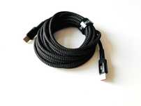 Kabel USB C 100W 3m szybka ładowarka pancerny wzmacniany oplot nowy!