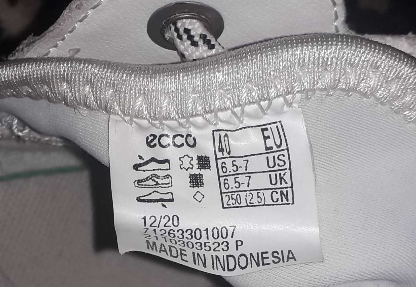 Ecco białe buty damskie