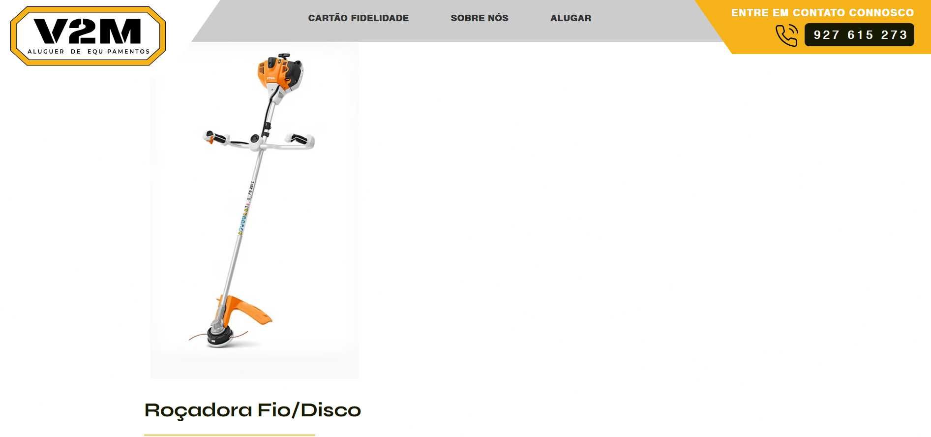 Aluguer Roçadora Fio/Disco STIHL FS261 ***SEM CAUÇÃO***
