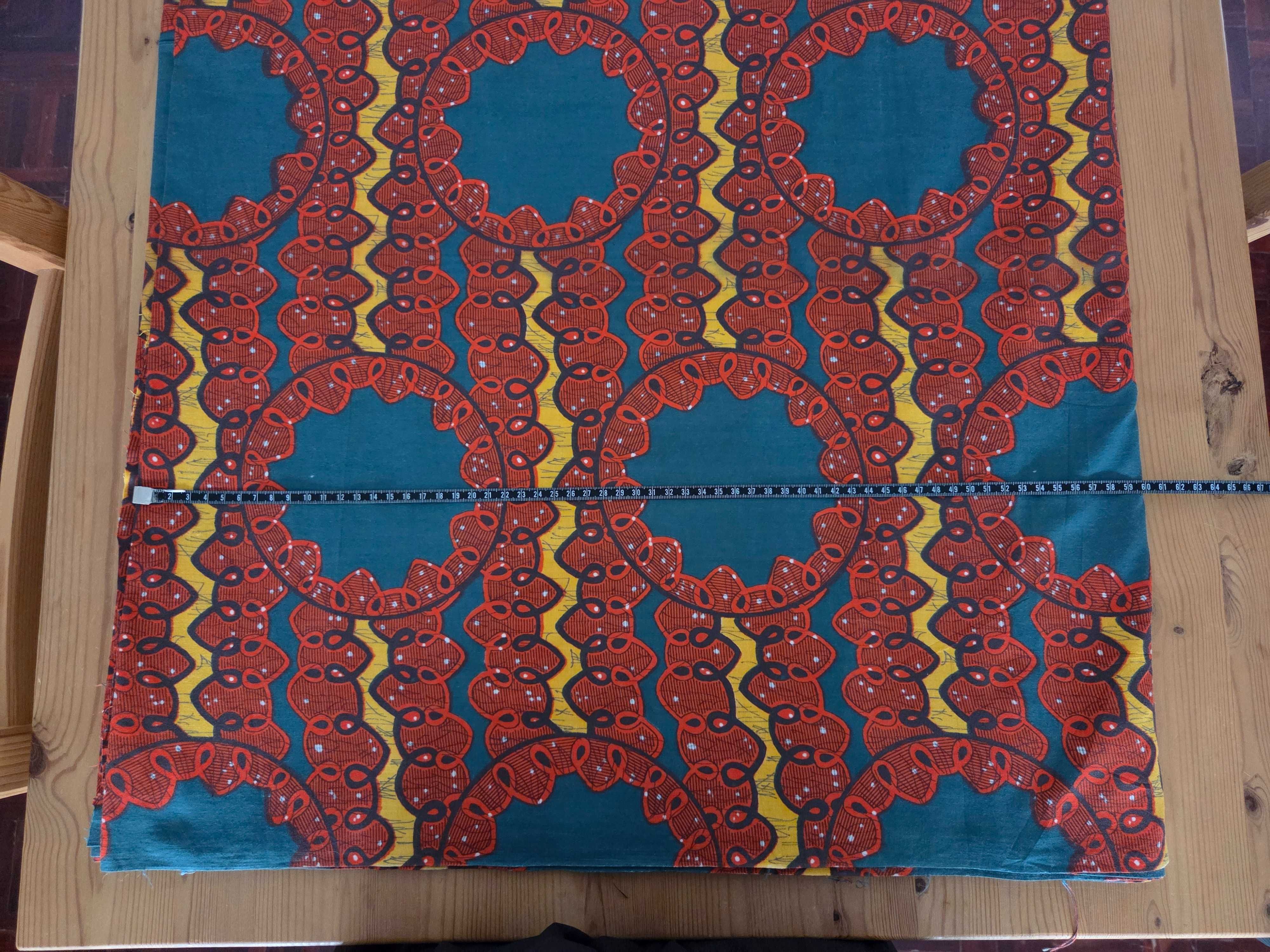 Tecido padrão africano 1,10m x 9,50m a 10m