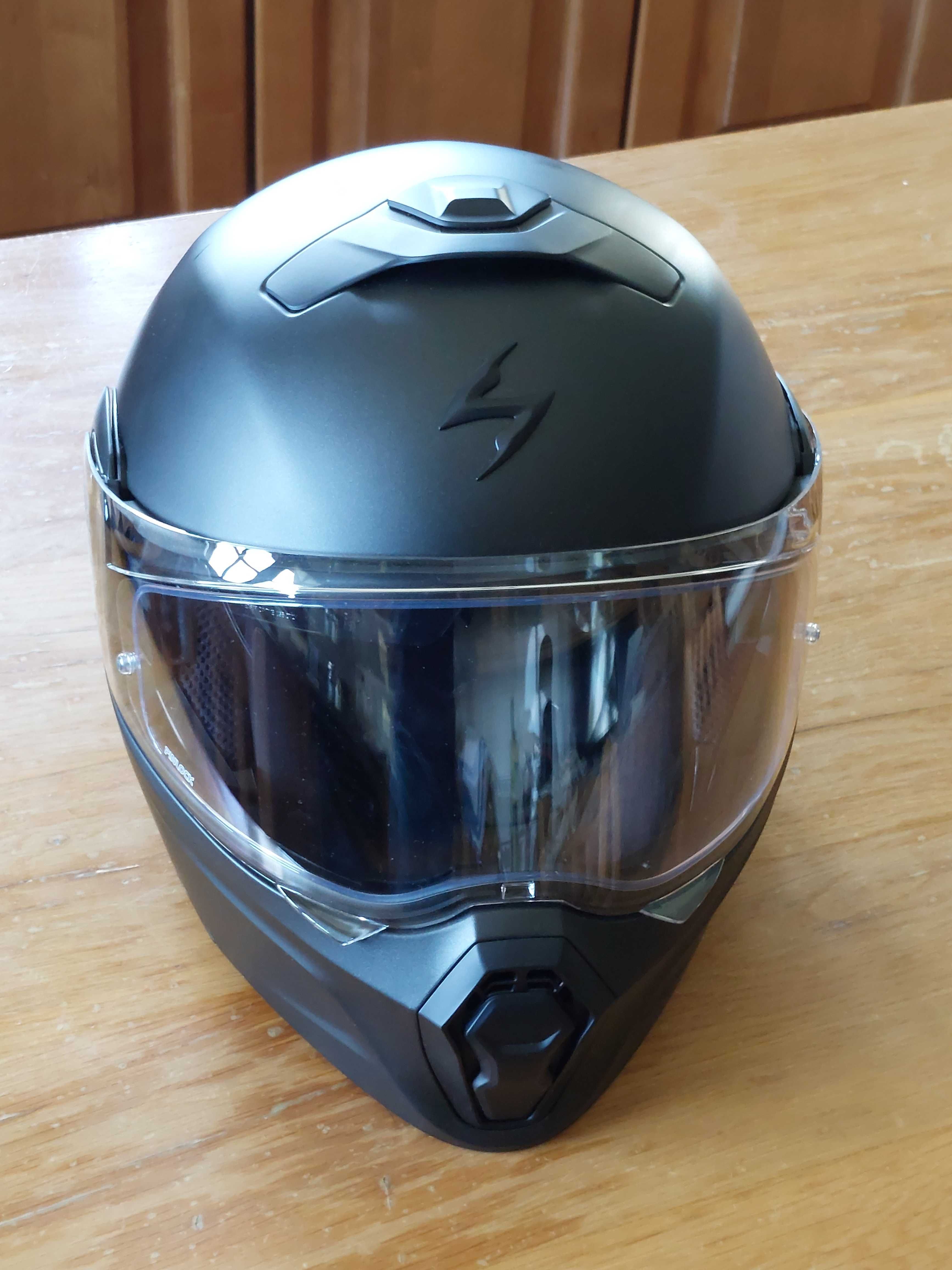 capacete scorpion exo-930 smart matt pearl black