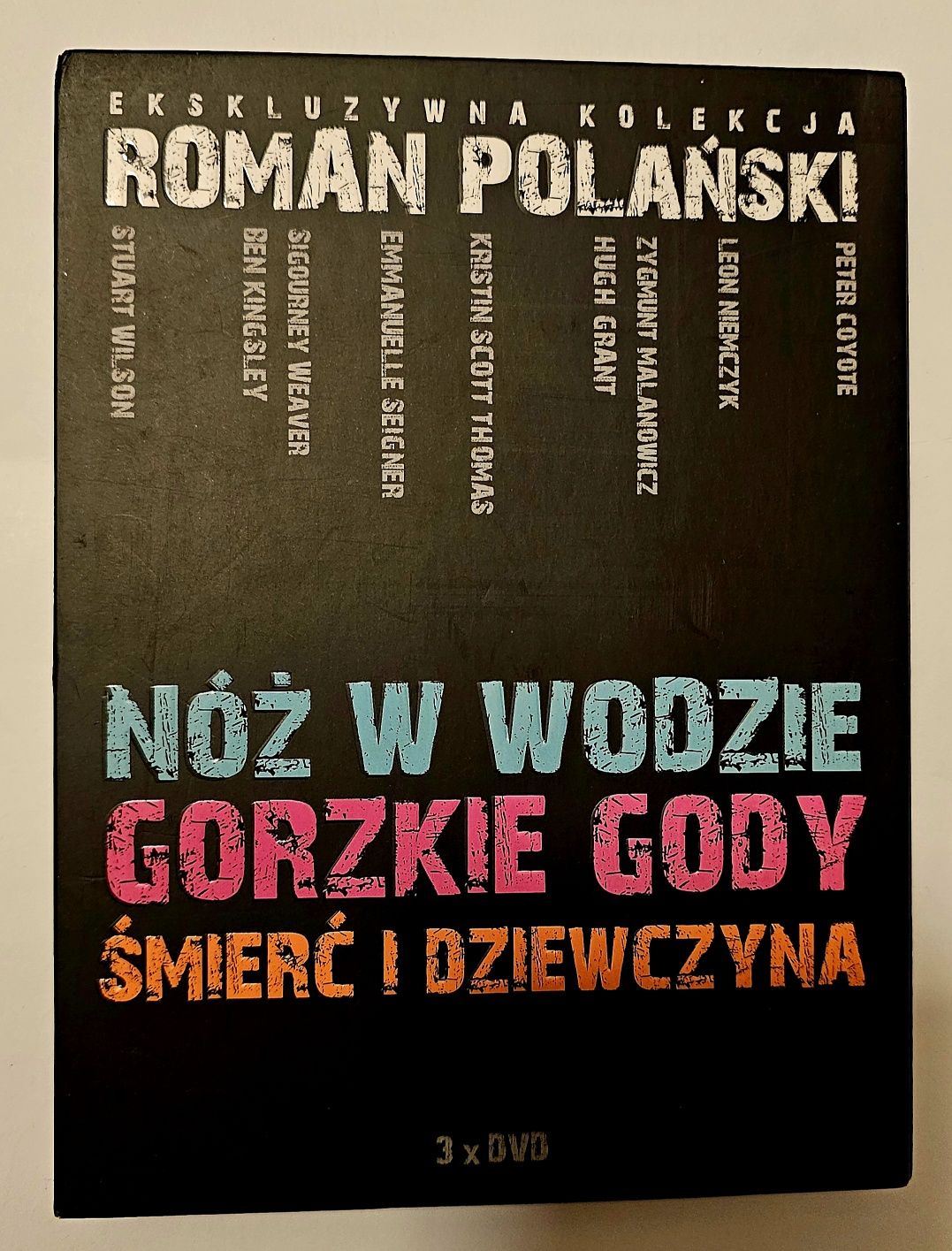 Roman Polański box 3 dvd Nóż w wodzie Gorzkie gody Śmierć i dziewczyna