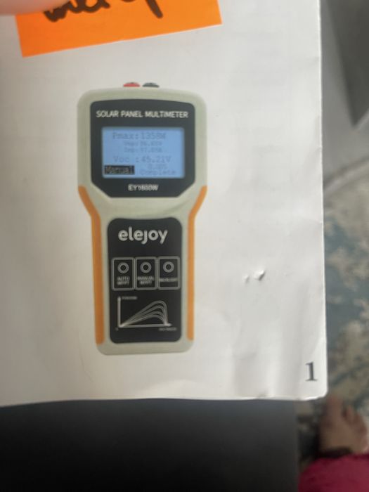 Мультиметр для солничних панелей