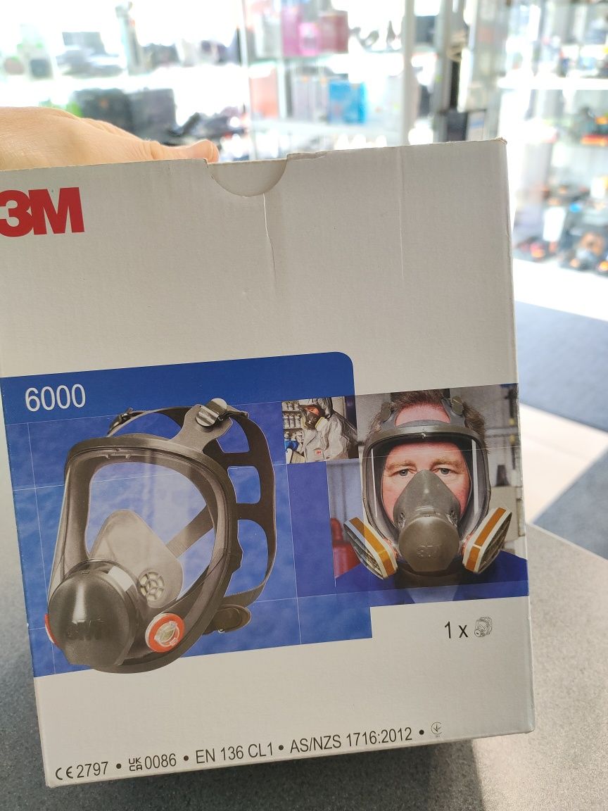 W2// 3M/ 6000 Maska Pełnotwarzowa Nowa/ Szczecin