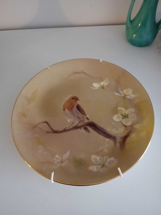 Unikat talerz porcelanowy Country Artists by Dean Kebdrick Birds ptak