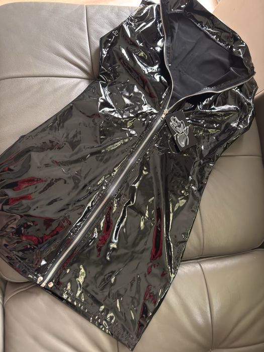 Seksowna sukienka lateksowa rozpinana latex