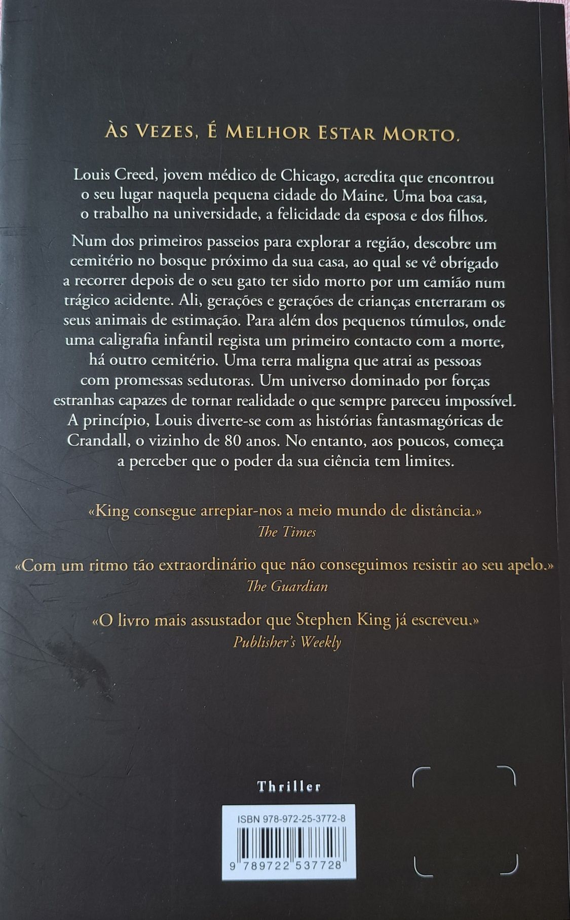 Samitério de Animais de Stephen King; Peregrino de Terry Hayes