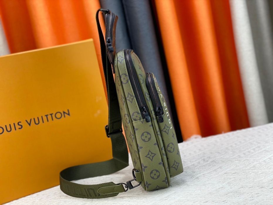 Бананка Louis Vuitton Avenue сумка мужская кожаная кожа натуральная
