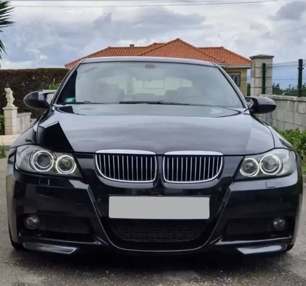 Клыки, губа, накладка, сплитер bmw e90 2005-2007 под M бампер