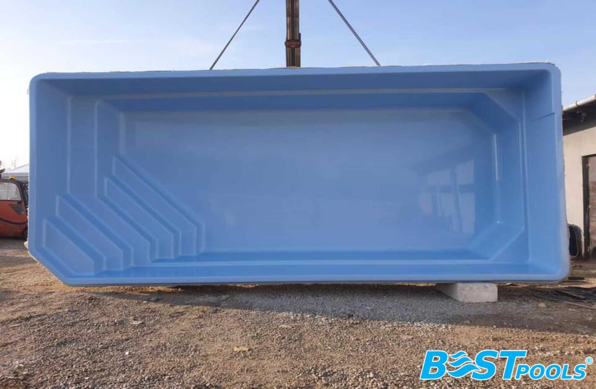 Basen SANTORINI 10.5x3.7x1.55m z filtracją - PRODUCENT Bestpools