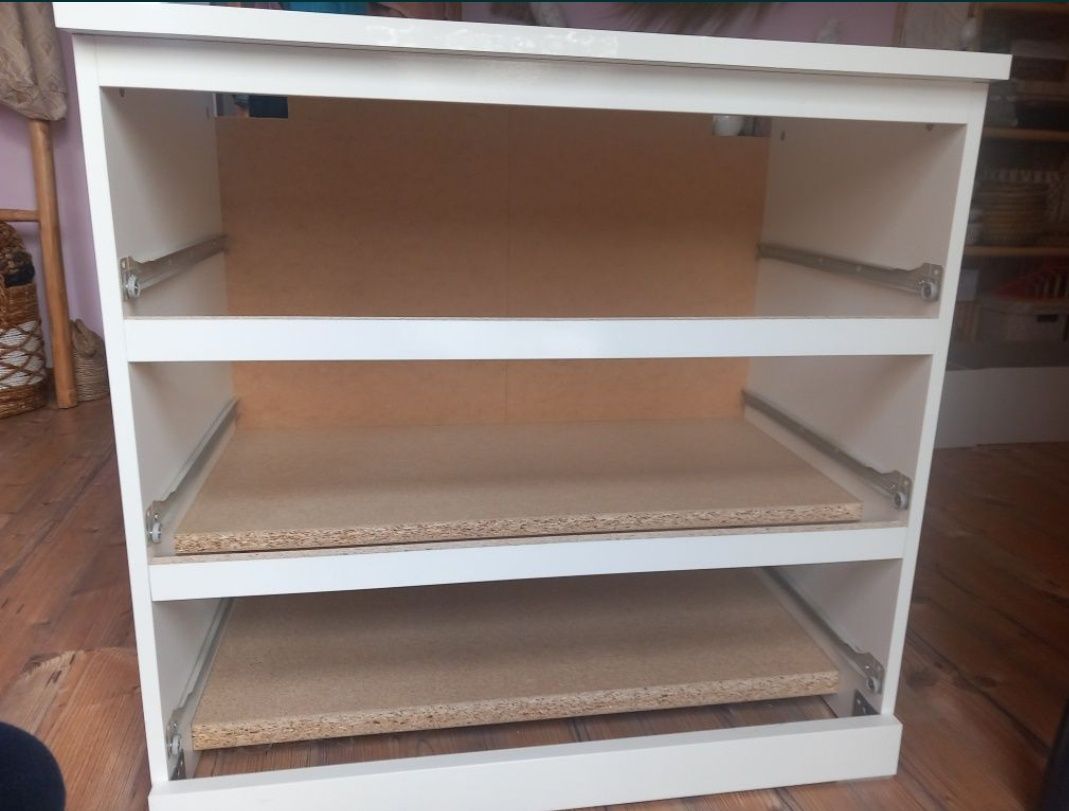 Ikea malm komoda bialy połysk!