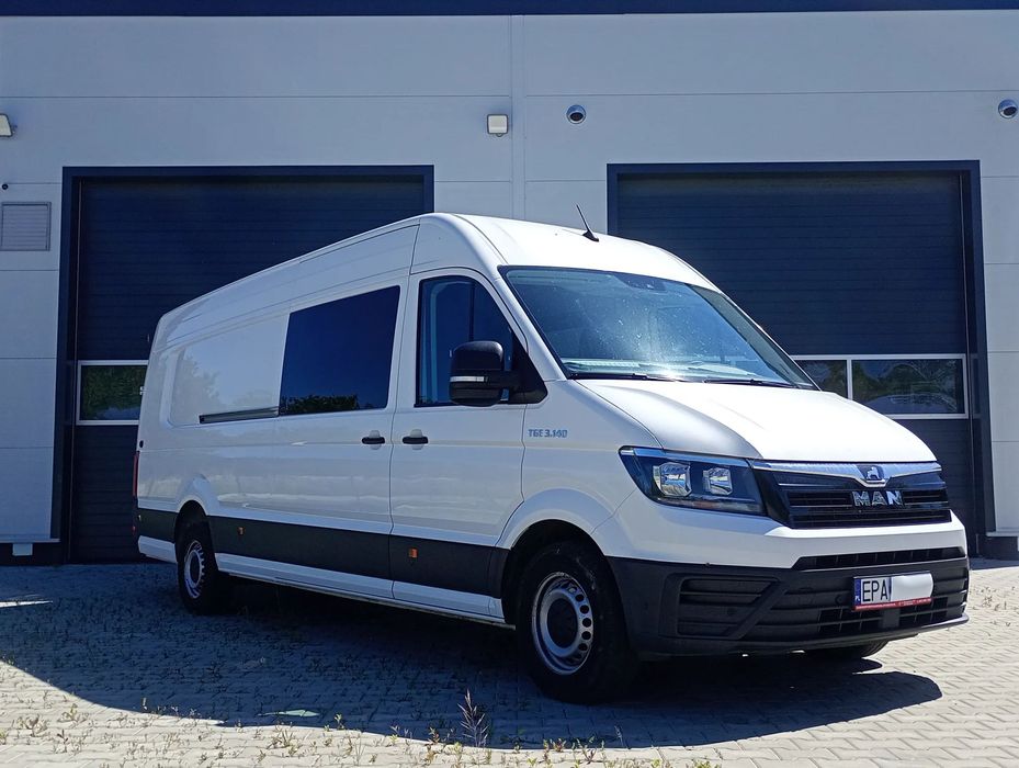 MAN TGE MAXI BRYGADÓWKA 9 OSÓB OBROTOWE FOTEWKLE KAMERA TEMPOMAT NR.63  brygadówka 9 osób, homologacja ciężarowa, tempomat, navi, nr.63