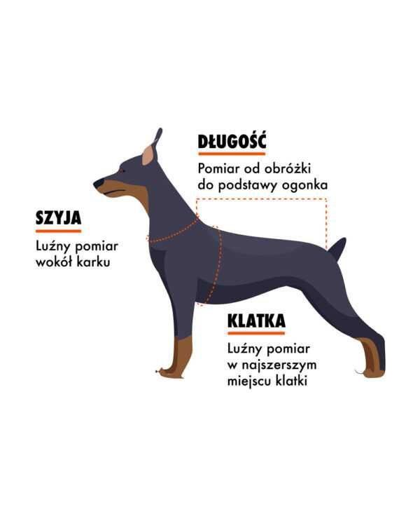 Kurtka dla psa kurteczka bezrękawnik z polarem ubranko ROZMIAR = OPIS