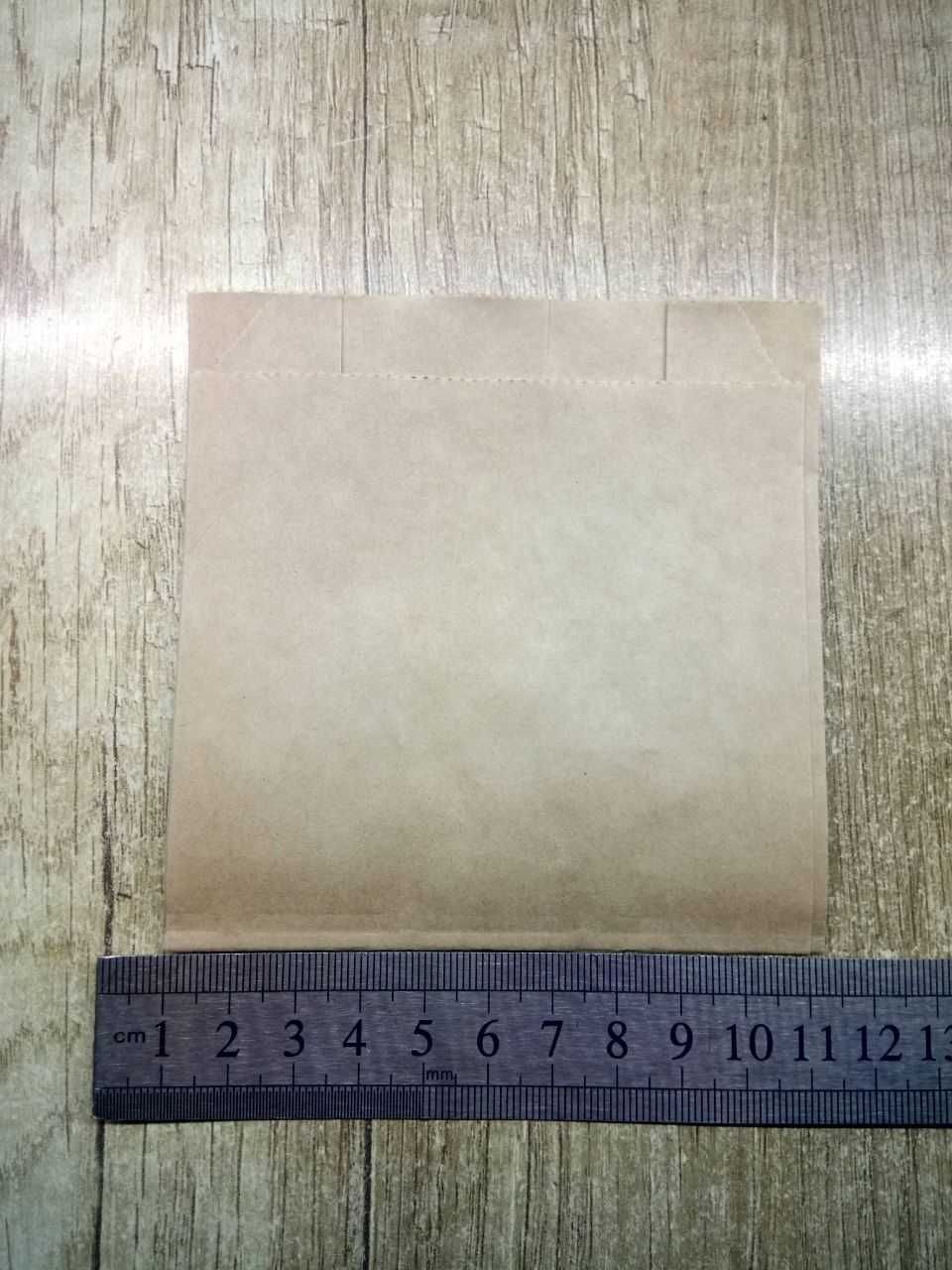 Паперовий пакет «Фрі» цільний бурий  110х100х50 мм.