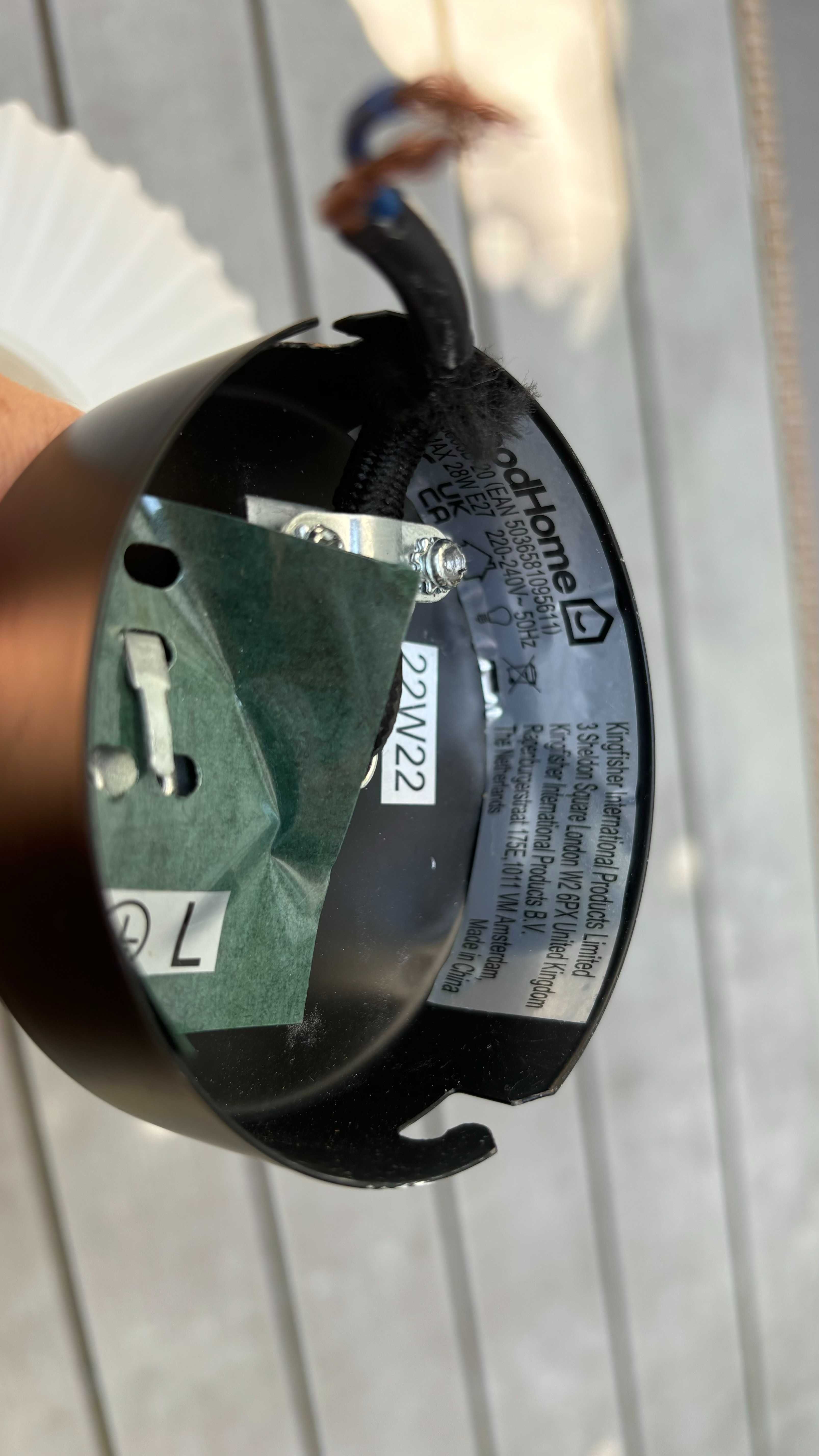 Lampa wisząca GoodHome Walgis 1-punktowa W E27 biała