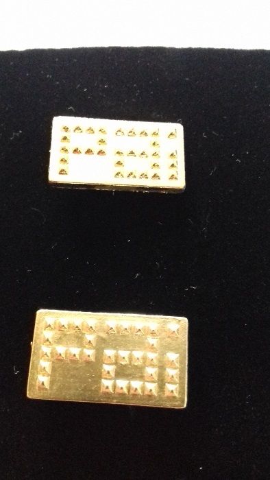 Botões de punho "Nuno Gama - Dia do Pai" - com banho de ouro