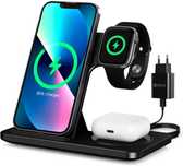 YO10 ładowarka indukcyjna 3w1 Samsung iPhone AirPods Apple Watch 18W