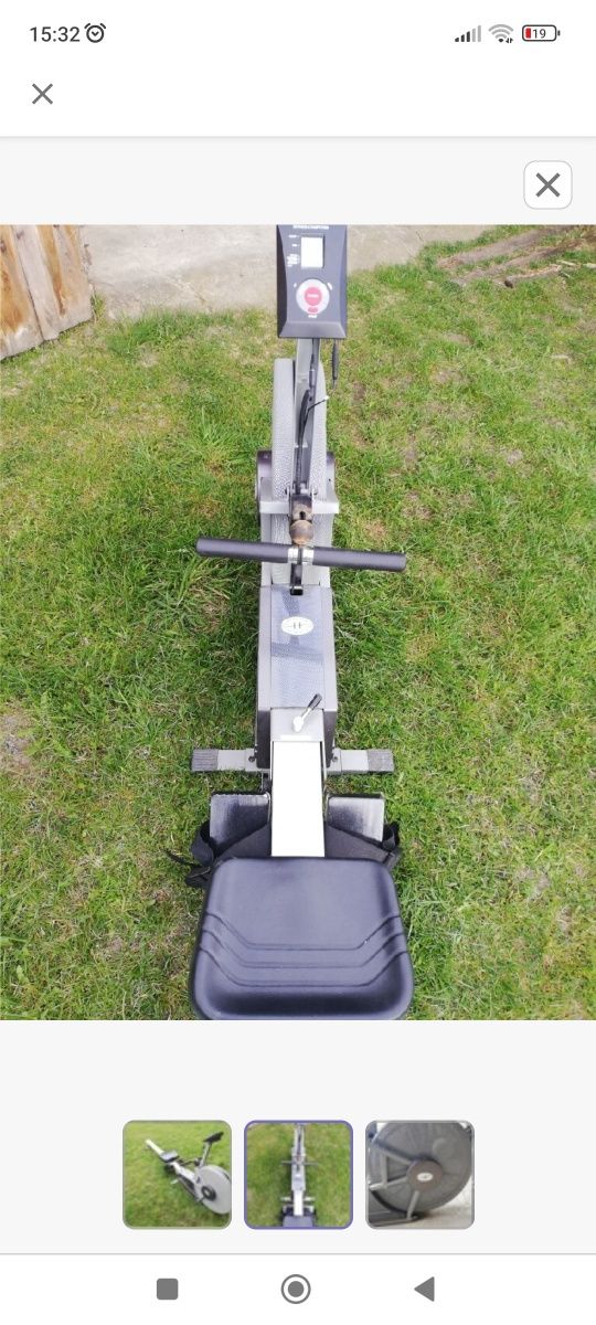 Sprzęt do ćwiczeń air rower machine horizon
