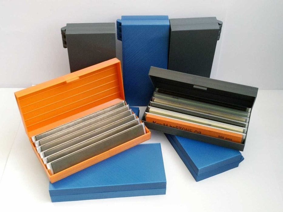 Коробка (бокс) для зберігання заточувальних брусків на 6 шт пластик 3D