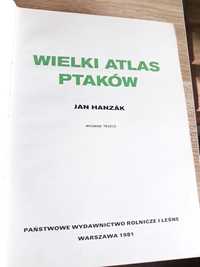 Książka Wielki Atlas Ptaków, J. Hanzak