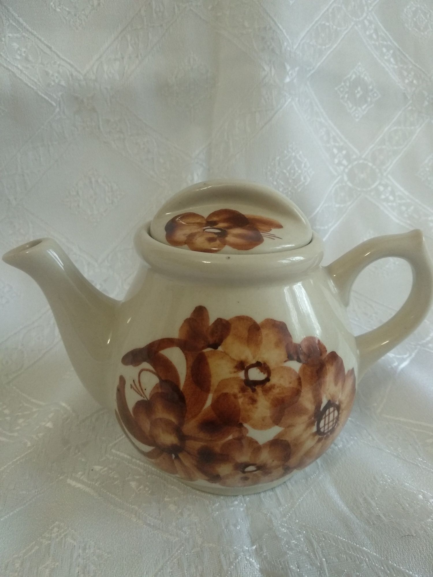 Imbryk dzbanek ceramiczny ręcznie malowany styl Włocławek