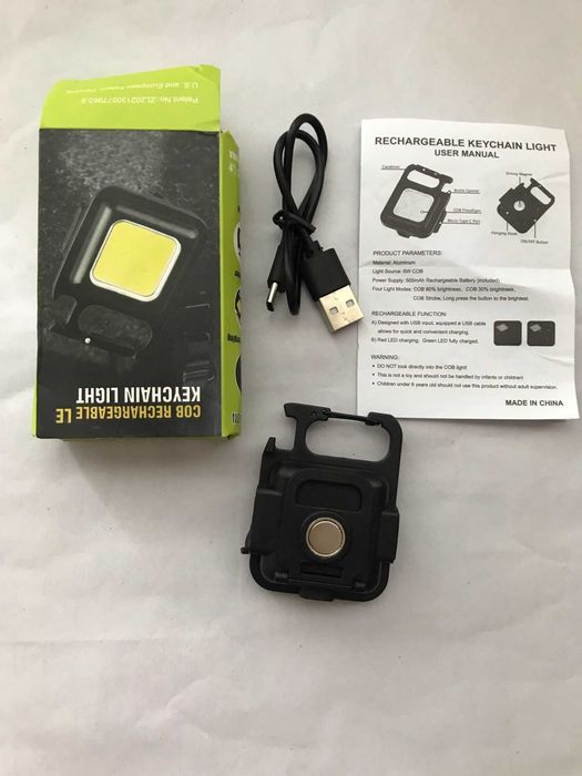 Фонарик, брелок, магнит, аккумуляторный, прожектор, крепление штатив