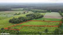Luboradów – działka budowlana z dużą działką rolną przy lesie, 9 000m2