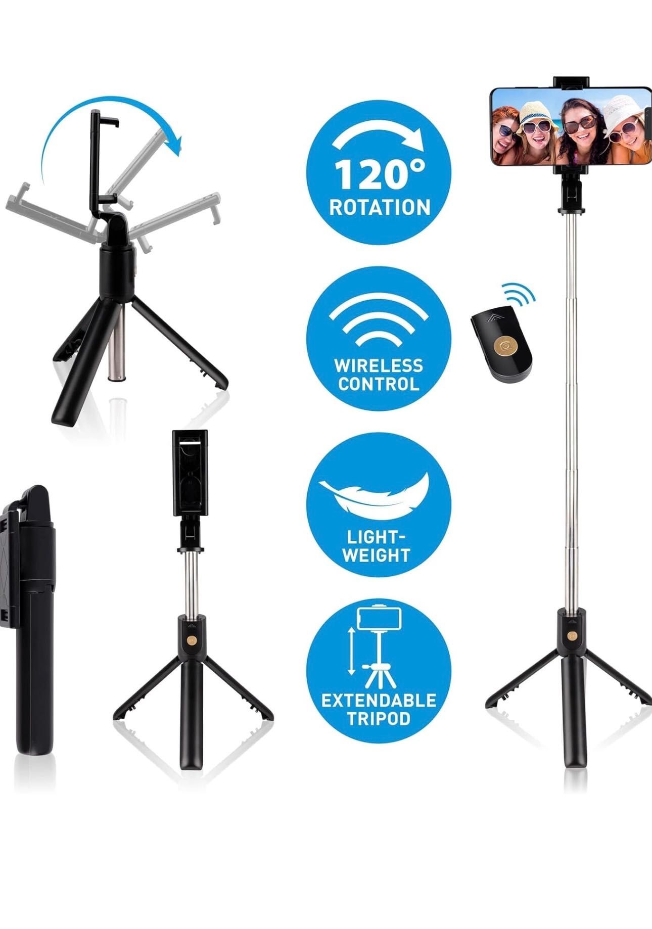 Grundig Kijek do selfie i statywu, statyw do smartfona, z pilotem