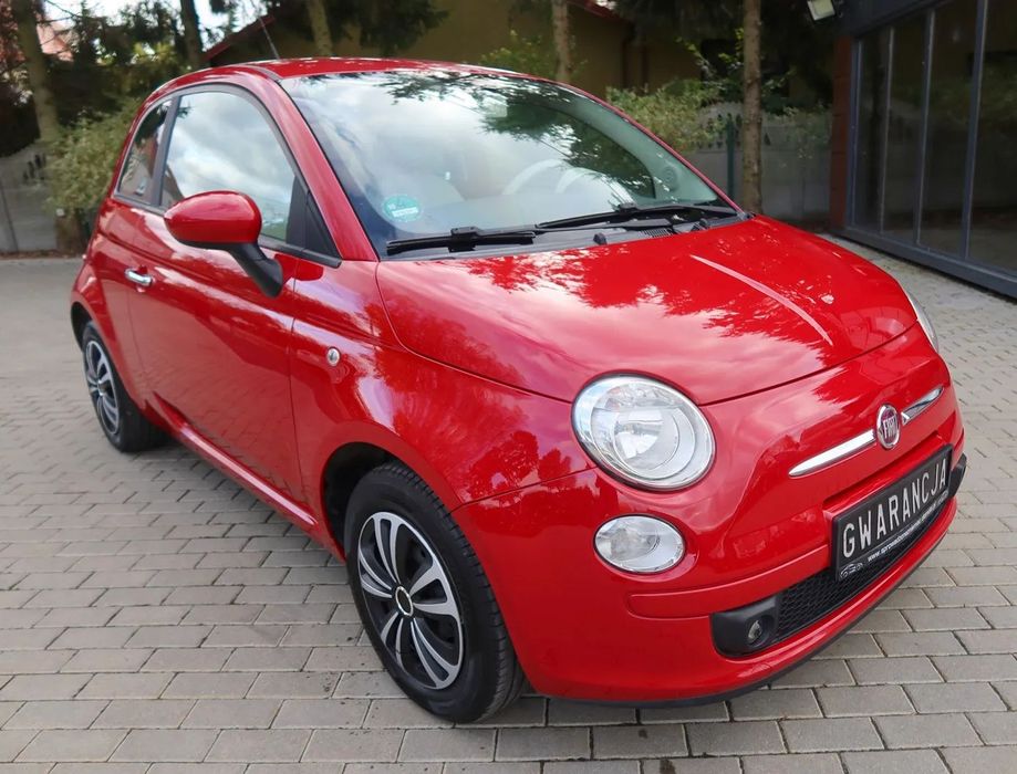 Fiat 500 Czerwona Benzyna w Automacie*Cały w Oryginalnym Lakierze*Stan Idealny
