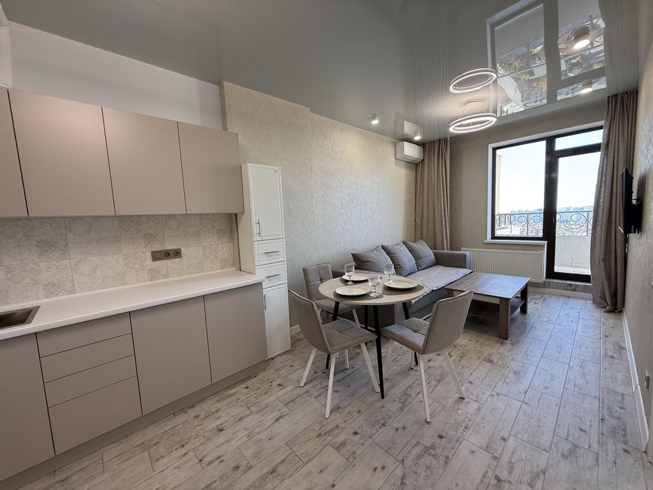 Аркадия! Терраса! Кухня-студия + спальня. ЖК Лимнос