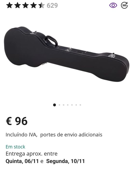 Hardcase Thomann para baixo tipo hofner violin HCT 500