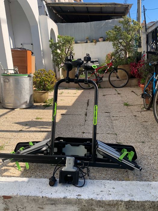 Porta-bicicletas para 3 bicicletas com chaves como novo