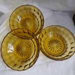 Conjunto de Taças Vintage em Vidro Castanho