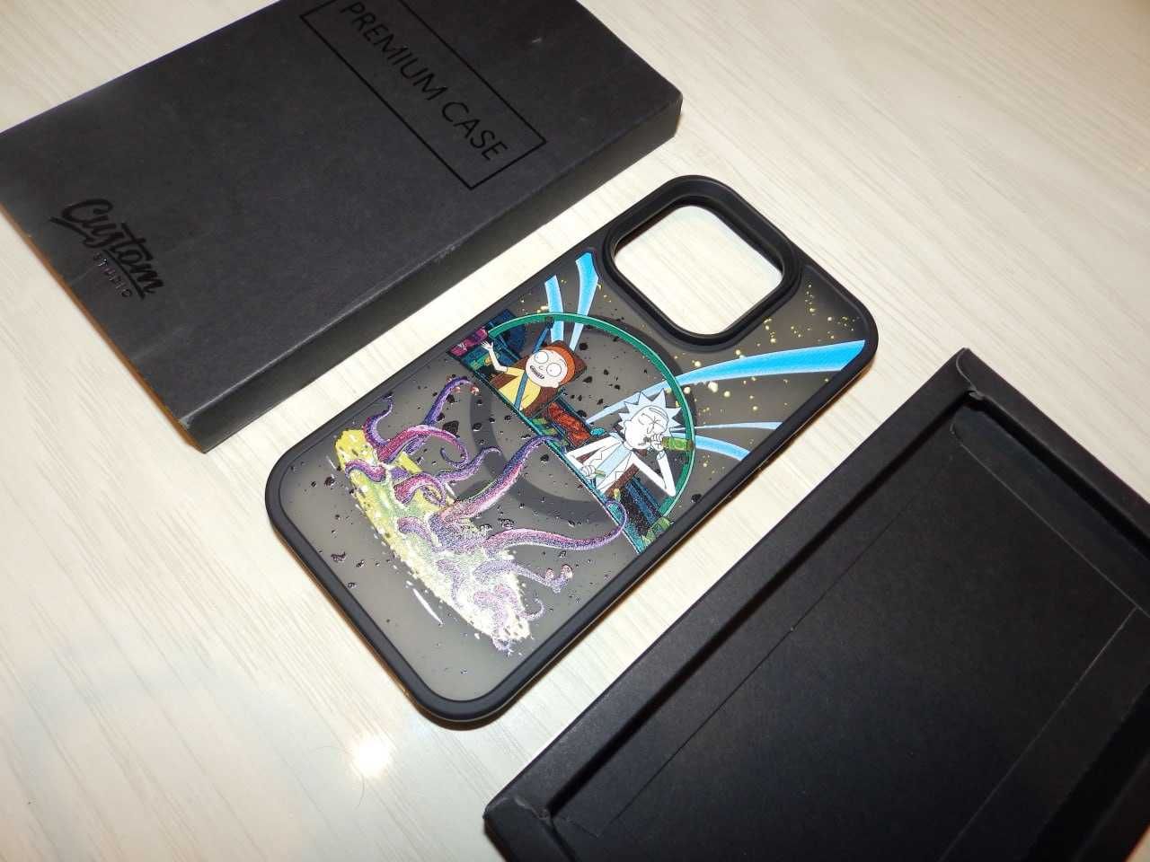 Чехол premium case для iphone 14 pro rick and morty custom studio