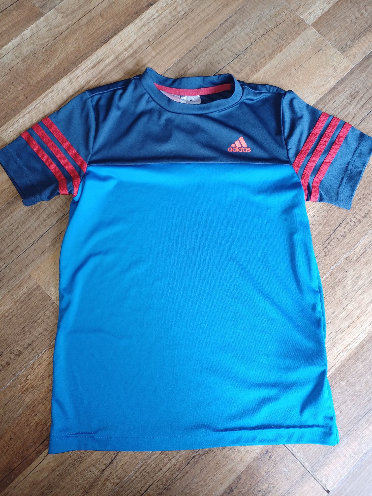 Adidas 140 t shirt 9 10 koszulka piłkarska niebieska