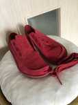 Clarks Półbuty Funny Dream Red Suede r37 piękne!!!