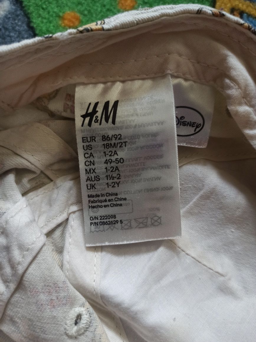 Czapka czapeczka Disney król Lew Simba hm h&m Rozmiar 86/92